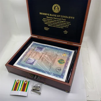 100 шт. Контейнеры Googolplex для Зимбабве Долларовые банкноты с максимальной номинальной стоимостью Коллекционная УФ-маркировка и серийный номер в коробке