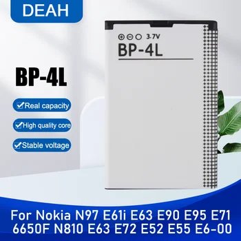 1500 мАч BP-4L BP4L BP 4L Сменный Аккумулятор для Телефона Nokia N97 E61i E63 E90 E95 E71 6650F N810 E63 E72 E52 E55 E6-00 6760s