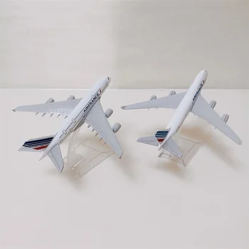 16 см Сплав Металла Air France Airlines Boeing 747 B747 Airbus A380 Модель самолета AirFrance Airways Модель самолета, Изготовленного на заказ