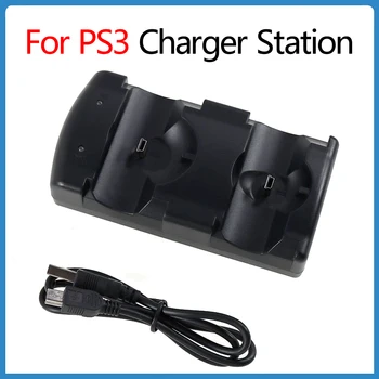 1шт 2в1 Для PS3 Держатель зарядной станции для Sony PS3 Беспроводной контроллер MOVE Левостороннее зарядное устройство Dockstation