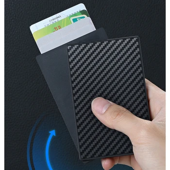 2023 Новая RFID-противоугонная карта, Эластичный рюкзак, Ультратонкий алюминиевый кошелек, Кредитная карта, Автоматический всплывающий чехол для банковской карты