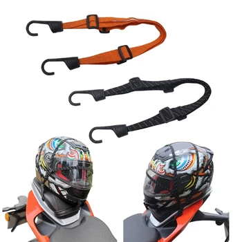 4шт 60/90 см Эластичный ремень для крепления багажа, натяжная веревка, выдвижные ремни, мотоциклетный шлем, ремень для крепления груза с крючком
