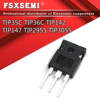 5ШТ Силовые Транзисторы TIP35C TIP36C TIP142 TIP147 TIP2955 TIP3055 TO-247 TO247 NPN TIP35 TIP36