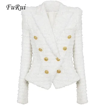 Fu Rui Высококачественная осенняя дизайнерская куртка 2023 года, женская приталенная куртка с кисточками, шорты