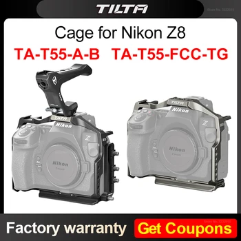 TILTA для Nikon Z8 Cage TA-T55-FCC-B Полный комплект камеры Cage Pro для Nikon Z8 Titanium Серый Черный Аксессуары для Фотосъемки