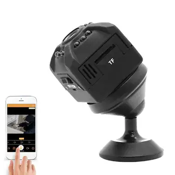 X5 Мини-камера с высоким разрешением Wi-Fi Приложение для прямой трансляции Домашняя камера безопасности с высоким разрешением 120 градусов Широкоугольный объектив Камера