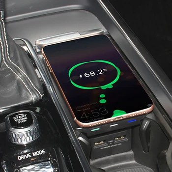 Автомобильное беспроводное зарядное устройство мощностью 15 Вт для Volvo XC90 S90 V90 XC60 S60 V60 C60 2018-2022 QI зарядное устройство для телефона зарядная панель держатель телефона