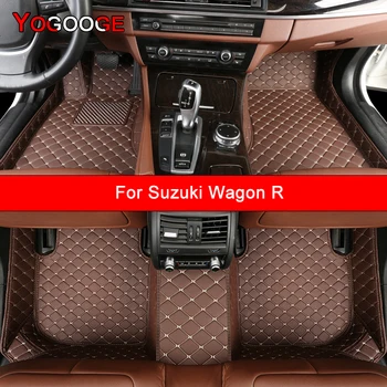 Автомобильные коврики YOGOOGE на заказ для Suzuki Wagon R, автоаксессуары, коврик для ног