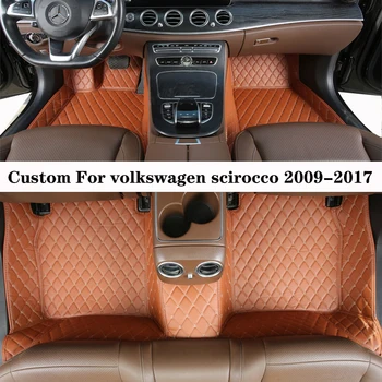 Автомобильный коврик для Volkswagen Scirocco 2009 2010 2011 2012 2013 2014 2015 2016 2017 Накладки для ног Аксессуар для ковра в салоне Auto Man