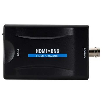Адаптер для преобразования видео и аудио HDMI в BNC, совместимый с PAL/NTSC, со шнуром питания USB