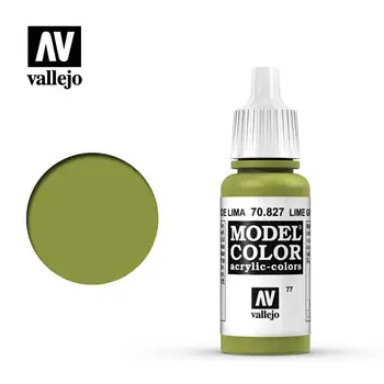 Акриловая модель Vallejo Paint, окрашенная в испанский цвет AV 70827 077 лайм зеленый лайм экологически чистый ручная роспись на водной основе 17 мл