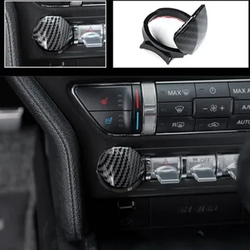 Аксессуары Автомобильные Запчасти Кнопка Переключения Отделки ABS Черный Двигатель Автомобиля Старт/Стоп Из Углеродного Волокна Для Ford Mustang 2015-2021