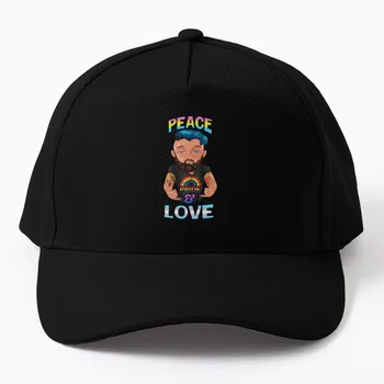 Бейсболка Peace and Love Винтажные модные черные кепки мужские женские