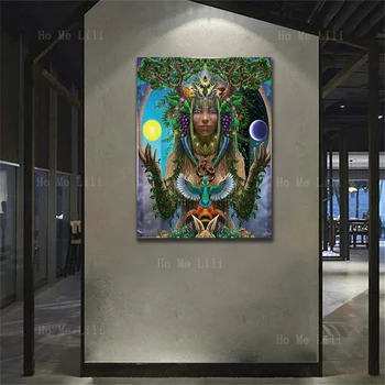 Богиня Гея, Мать Богов в греческой мифологии Стены гостиной украшены произведениями искусства
