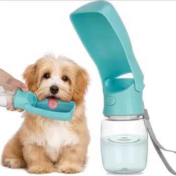 Бутылка для воды для собак - складной дозатор воды для собак для прогулок на свежем воздухе, портативная бутылка для воды для домашних животных для путешествий, герметичная, не содержит BPA