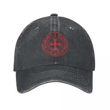 Винтажная бейсболка Snapback Hat Knights Templar Seal Symbol Code Средневековая Летняя Осенняя кепка для мытья в воде Casquette Casual