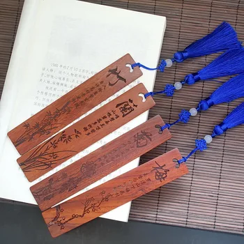 Деревянные закладки из черного дерева креативные подарки подарок в китайском стиле учителю креативные канцелярские принадлежности для студентов