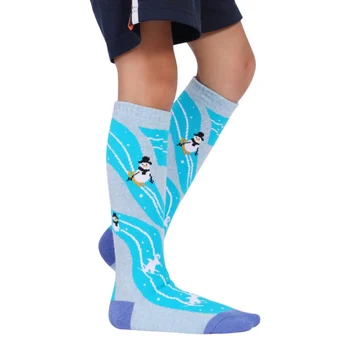 Детские лыжные носки с утолщенной подошвой из полотенец для зимней изоляции, одноплатные походные носки