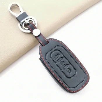 Для Ford Territory EV Высококачественный кожаный автомобильный смарт-пульт дистанционного управления для ключей, чехол, сумка, держатель, защитная цепочка, Автоаксессуары