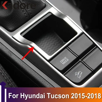 Для Hyundai Tucson 2015 2016 2017 2018 Электронный ручной тормоз, накладка, рамка, наклейка, Аксессуары для интерьера из нержавеющей стали