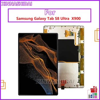 Для Samsung Galaxy Tab S8 Ultra SM-X900 ЖК-дисплей, сенсорный экран, Дигитайзер, Панель в сборе, Запасные Части