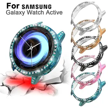 Защитный чехол для часов Bling, корпус бампера, покрытие в виде кристаллов и бриллиантов, рамка для Samsung Galaxy Watch SM-R500