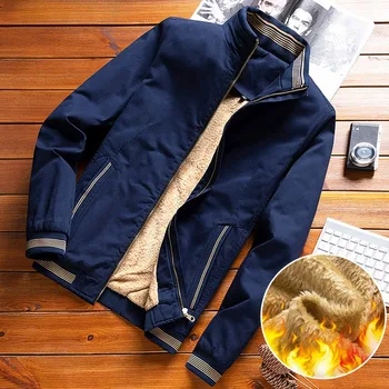 Зимняя мужская куртка в деловом стиле, теплые мужские зимние пальто, приталенные классические куртки для мужчин, бренд