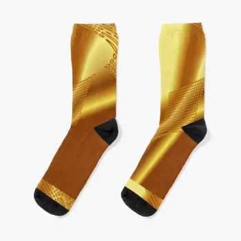 Золотые блестящие носки мужские теннисные Забавные носки женские носки для женщин