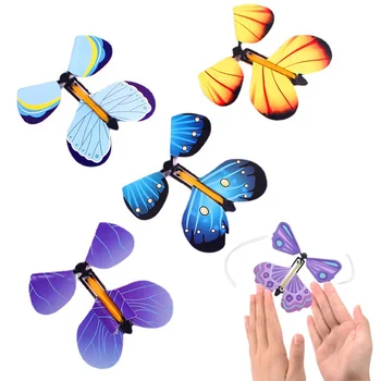 Летающая бабочка в книге, волшебная заводная летающая игрушка-фея на резинке, отличный подарок-сюрприз для вечеринки
