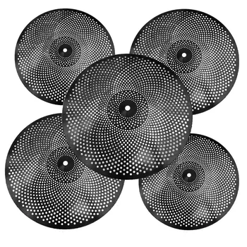 Набор тарелок для отключения звука с низким уровнем громкости черного цвета 14 