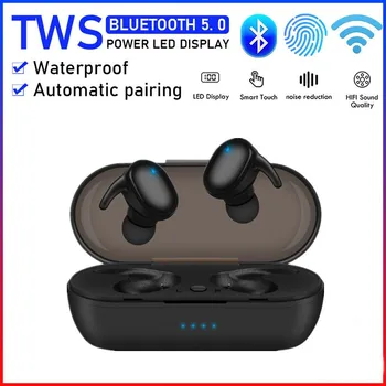 Наушники TWS Y30 Bluetooth, спортивные наушники, мини-беспроводные наушники Bluetooth 5.0 с сенсорным шумоподавлением при движении и микрофоном