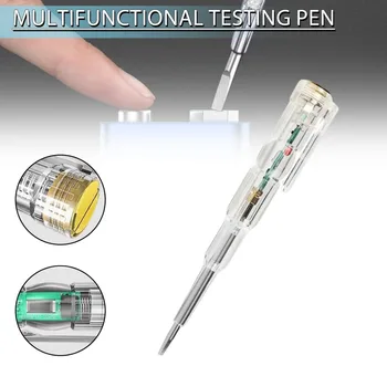 Новая электрическая ручка для измерения нулевой линии Линии возгорания, Электрический тестер, Отвертка для определения электрической энергии, ручка с индикатором