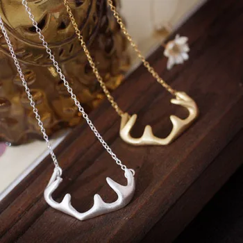 Ожерелья и подвески из оленьего рога REETI из стерлингового серебра 925 пробы для женщин высокого качества-серебро-ювелирные изделия