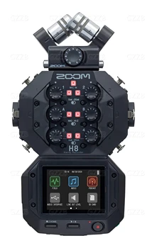 Портативный рекордер Zoom H8 с 12 дорожками стереомикрофоны с 6 входами Интерфейс сенсорного экрана аудиоинтерфейс USB Стерео с питанием от аккумулятора
