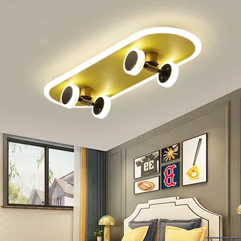 Скандинавский современный дизайн, индивидуальность, потолочный светильник scooter для гостиной, простая креативная лампа для спальни, детский потолочный светильник