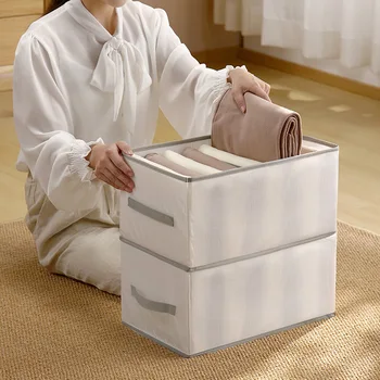 Складной ящик для сортировки предметов для хранения штанов и одежды, прикроватный шкаф в спальне, через