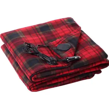 См Бархатное энергосберегающее теплое автомобильное одеяло с подогревом 12 В, осенне-зимнее электрическое одеяло для осеннего и зимнего сезонов
