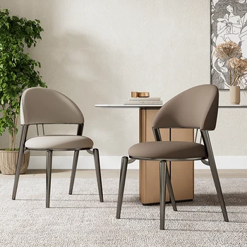 Современные кухонные обеденные стулья, красивый металлический Офисный обеденный стул для спальни, Дизайнерская гостиная, Ленивый Sillas De Comedor, Декоративный