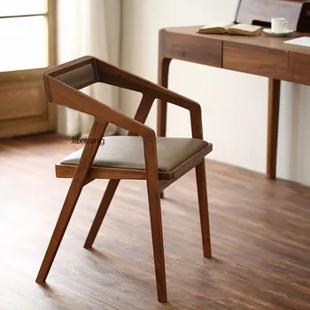 современные обеденные стулья из массива дерева, мебель для дома, кресло с мягким сиденьем и спинкой, скандинавский обеденный стул для кухонной мебели