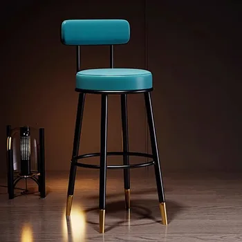 Современный обеденный стул с металлическим декором, Водонепроницаемые Велюровые Роскошные стулья для гостиной, Дизайнерский Кожаный декор Cadeira Gamer Chair