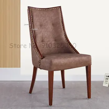 Современный Простой обеденный стул для домашнего хозяйства, Обеденные стулья для гостиной, Кухонная мебель Со спинкой, стул для столовой для отдыха