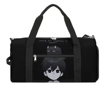 Спортивная сумка OMORI Cat, багаж для видеоигр, спортивные сумки, дизайн в паре с обувью, Красочная сумка для фитнеса, портативные сумки