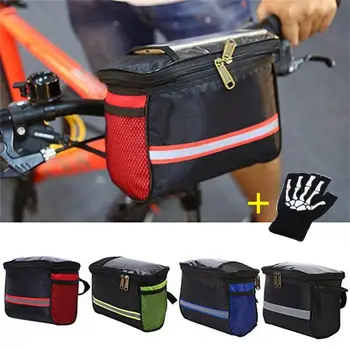 Сумка на руль велосипеда, сумка-органайзер для велосипедной рамы, водонепроницаемые сумки для телефонов, многофункциональная портативная сумка через плечо