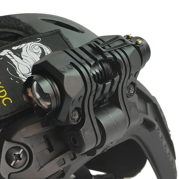 Тактический фонарь с сильным освещением (350/800/1000/1200 люмен) для боковых направляющих шлема FAST, MICH и всех 20-миллиметровых направляющих адаптеров
