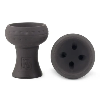 Черная керамическая чаша для кальяна, держатель для табака для кальяна, высококачественный термостойкий аксессуар для головки Чичи