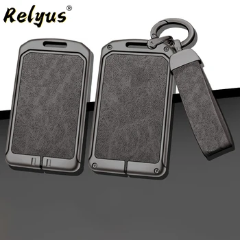Чехол для Ключей Дистанционного Управления Автомобиля из Цинкового Сплава для Xpeng p7 g3i Metal Protector Shell Keychain Card Key Bag Автоаксессуары